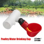 Xm 5 / 10 pi�ces volaille eau potable tasses poulet poule r�glable automatique boisson buveur titulaire ...