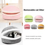 Xm amovible chat sac de couchage canapés tapis hamburger chien maison courte en peluche petit lit pour ... Xm amovible chat sac de couchage canapés tapis hamburger chien maison courte en peluche petit lit pour ...