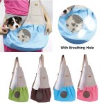 Xm animal domestique portable avec maille sac respirant chien chat mini sac de transport d'animaux sac ...