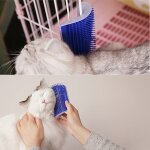 Xm appareil de massage angle de brosse pour chat brosse pour chat joli animal de compagnie brosse pour ...
