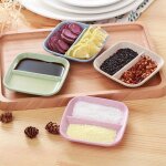 Xm assiette d'assaisonnement a l'abricot pour bol de cuisine plats a outils clip a epices pour sauce ...