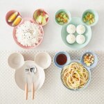 Xm bol de mickey 4 couleurs dessin anim vaisselle bote a djeuner pour enfant alimentation au riz noix ...