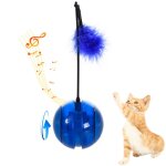 Xm boule intelligente a d�filement automatique jouets en peluche pour animaux de compagnie intelligents ...