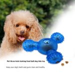 Xm boule de nourriture en caoutchouc chien m�cher morsure nettoyage jouets pour dents d'animaux jouet ...