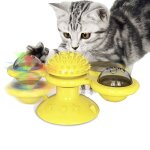 Xm chat interactif puzzle formation plateau tournant moulin a vent balle spin jouet dr�le animal jouet ...