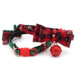 Xm collier de no�l chat avec cloche xs / s / m chat chaton noeuds papillon ajustable d�coration collier ...