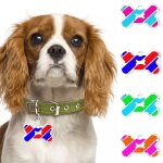 Xm collier os en m�tal collier de chien gravure nom id adresse de t�l�phone pendentif cadeau