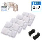 Xm filtre distributeur d'eau d'animaux domestiques 4 + 2 filtre ovale carr� en acier inoxydable pour ...