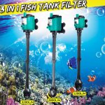 Xm filtre interne aquarium 3 en 1 aquarium r�servoir de poisson pompe a eau submersible spray de pluie ...