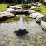 Xm fontaine solaire 5v fontaine de jardin pompe a eau solaire panneaux solaires flottants pompe a eau ...