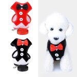 Xm gilet de harnais avec laisse pour chien costume noeud papillon pour homme gilet pour chiot chien de ...