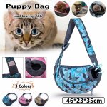 Xm grand sac de transport de chiot pour animaux de compagnie chat chien respirant portable avant sac ...