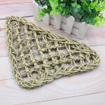 Xm hamac a oiseaux pour la nourriture jouets cage a gazon tiss�e tapis naturel oiseaux de mer m�cher ...