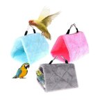 Xm hamac perroquet pour oiseaux domestiques cage de perruche pour perroquet en peluche douce lit de cabane ...