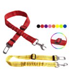 Xm harnais de si�ge pour chien de compagnie r�glable ceinture de si�ge de voiture pour chien tampon de ...