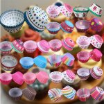 Xm moules a cupcake en papier 100 pices botes a muffins en papier bote a muffins tasse a gteau outils ...