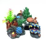 Xm ornement de aquarium r�sine rocaille de corail artificielle grotte de r�sine d�coration d'am�nagement ...