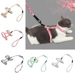 Xm out chaton animal domestique r�glable collier harnais gilet laisse de plomb corde de traction douce ...