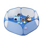 Xm parc pour animaux de compagnie portable po ouvert int�rieur / ext�rieur petite cage animale jeu aire ...