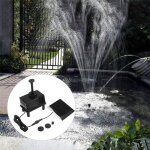 Xm pompe a eau de panneau solaire 1. 5w kit de pompe de fontaine solaire 80l / h sur pied pompe pour ...