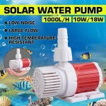 Xm pompes a eau solaires multifonctionnelles 1000l / h pompe de fontaines d'aquarium de piscine de réservoir ... Xm pompes a eau solaires multifonctionnelles 1000l / h pompe de fontaines d'aquarium de piscine de réservoir ...