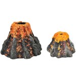 Xm r�sine de taille s / l aquarium en forme de volcan pierre a bulles d'air pompe a oxyg�ne aquarium ...