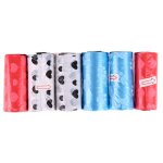 Xm sac de transport de pochons pour chiens 6 pi�ces sacs poubelles biod�gradables sac de nettoyage