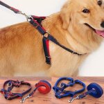 Xm sangles de poign�e a main pour chiens animaux domestiques harnais de traction laisse de chien ceinture ...