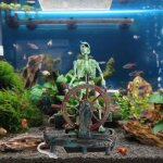 Xm squelette de paysage bricolage sur roue action squelette de l'air capitaine aquarium d�coration ornement ...