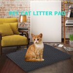 Xm tapis pliable avec fond etanche pour chat tapis de toilette antid�rapant pour animaux de compagnie ...