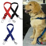 Xm tinghao - laisse de s�curit� r�glable pratique chien animal de compagnie ceinture de si�ge harnais ...