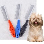 Xm tondeuse pour animaux domestiques peigne de toilettage epingle en acier inoxydable chiot chien brosse ...