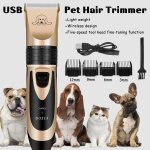 Xm tondeuse a cheveux rechargeable pour chien outil de toilettage pour chien professionnel rasoirs pour ...