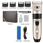 Xm tondeuse professionnelle pour chien usb kit de tondeuse avec 4 peignes de guidage outils de toilettage ...