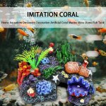 Xue accessoires maison corail artificiel habitat pour reptiles aquarium ornement aquarium algues coquille ...