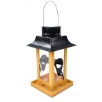 Xue anti rouille impermable a l'eau suspendus pvc solaire station d'alimentation mangeoire pour oiseaux ...