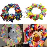 Xue cage d�cor perroquet noeud morsure jouet support coton m�langes balan�oire jouant suspendus color� ...