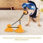 Xue jouets a double ventouse pour chiens jouet pour animaux domestiques balle de jeu automatique multifonction ...
