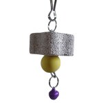Xue mcher meulage ornement dcoratif avec boucle non toxique minral drle son faisant cage suspendus ...