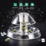 Xue plastique transparent pi�ge a escargots receveur aquarium aquarium dispositif d'�limination des escargots ...