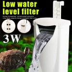 Xue pompe filtre pour cascade d'eau 3w / 220v faible niveau pompe de nettoyage de l'eau pour aquarium ...