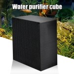 Xue purificateur d'eau d'aquarium cubes 10x10x5cm filtre charbon actif accessoires de remplacement