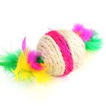 Xue roulement accessoires pour animaux de compagnie plume jouant bricolage rotatif maison exercice chat ...