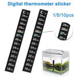 Xui bande thermom�tre aquarium r�servoir de poissons bande de thermom�tre a temp�rature, degr�s celsius ...