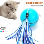 Xui boule de jouets pour chats j2y jouet rechargeable par usb a rotation automatique de 360 degr�s pour ...