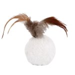 Xui boule de jouets en pet j2y jouet en forme de plume menthe, teaser pour chats, balle de jeu, jouets ...