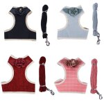 Xui harnais pour chien en forme de fleur j2y, laisse d�corative pour chiot, chiens, maille respirante ...