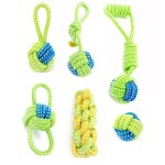 Xui jouet chien chews corde de coton boule a noeuds, dents de meulage, odontoprisis, jouets pour animaux ...