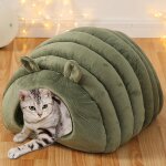 Xui liti�re de chien ferme en forme d'escargot liti�re pour animal de compagnie, chien chat sommeil profond, ...