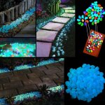 Xui pierres lumineuses galets artificielles 100 pices, pierres lumineuses pour aquariums piscine de ...